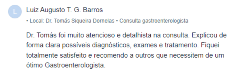 Gastro em Belo Horizonte | Gastroenterologista em Belo Horizonte | Dr. Tomás Dornelas